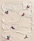 Juli Lampe (1980) - Snowy ski Lovers., Antiek en Kunst