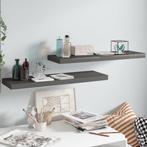 vidaXL Wandschappen zwevend 2 st 80x23,5x3,8 cm MDF, Huis en Inrichting, Kasten | Wandmeubels, Verzenden, Nieuw