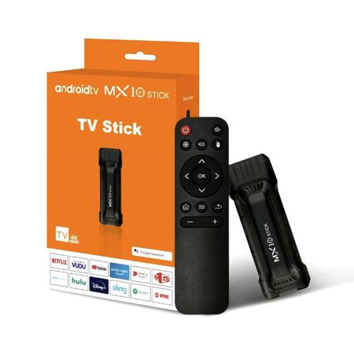 MX10 Android TV Stick - 4K HDMI Cast Receiver - 1 GB RAM - 8, Audio, Tv en Foto, Televisie-accessoires, Nieuw, Verzenden