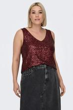 ONLY singlet glitters v-halsL=50/52Maat 46/48 (XL) of groter, Verzenden, Nieuw, Maat 46/48 (XL) of groter, Overige kleuren
