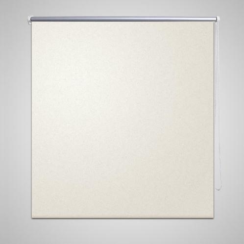 vidaXL Rolgordijn verduisterend 140 x 230 cm crême, Huis en Inrichting, Stoffering | Gordijnen en Lamellen, Nieuw, Verzenden