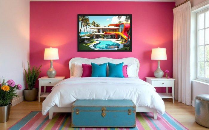 KOYA (1967) - Modern House Toile 1/1 XXL, Antiquités & Art, Art | Objets design