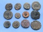 Romeinse Rijk. Lot of 12 Roman Empire Bronze coins, mostly