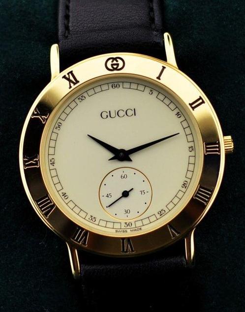 Gucci - NOS Slim Case - Sans Prix de Réserve - 3000.2.M -, Handtassen en Accessoires, Horloges | Heren