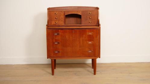Vintage secretaire | Deens | Teak | Met spiegel, Huis en Inrichting, Kasten | Secretaires, Ophalen of Verzenden