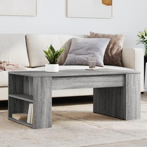 vidaXL Salontafel 102x55x42 cm bewerkt hout grijs sonoma, Huis en Inrichting, Tafels | Salontafels, Nieuw, Verzenden