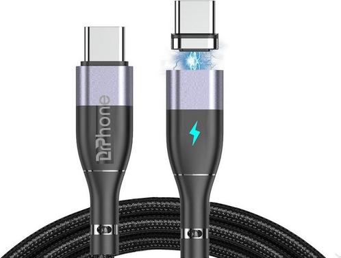 DrPhone ECHO2 - USB-C naar  USB-C Magnetische Nylon, Informatique & Logiciels, Pc & Câble réseau, Envoi