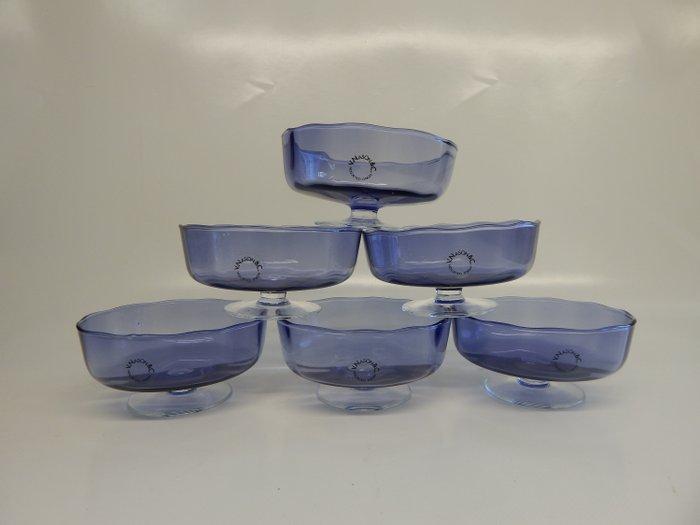 V.Nason&C - Bokaal - Tropical - Muranoglas - Set van zes, Antiquités & Art, Antiquités | Verre & Cristal