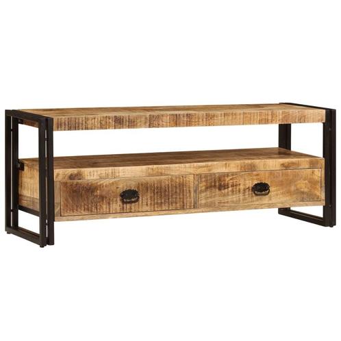vidaXL Tv-meubel 120x35x45 cm massief mangohout, Huis en Inrichting, Kasten |Televisiemeubels, Nieuw, Verzenden