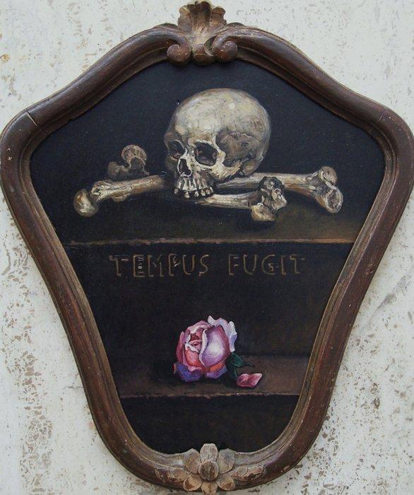 École italienne (XX) - Memento Mori, Antiek en Kunst, Kunst | Schilderijen | Klassiek