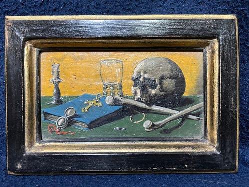 Europese school (XIX) - Memento Mori, Antiek en Kunst, Kunst | Schilderijen | Klassiek