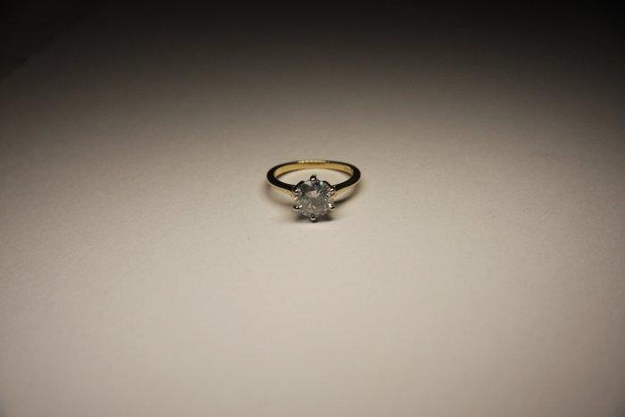 Bague de fiançailles - 18 carats Or jaune - 2.00ct. tw., Bijoux, Sacs & Beauté, Bijoux anciens