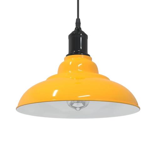 vidaXL Hanglamp in hoogte verstelbaar E27 Ø31 cm metaal, Huis en Inrichting, Lampen | Overige, Nieuw, Verzenden