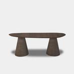 Tafel organisch eikenhout  Set Kegelpoot  250x110, Huis en Inrichting, Nieuw