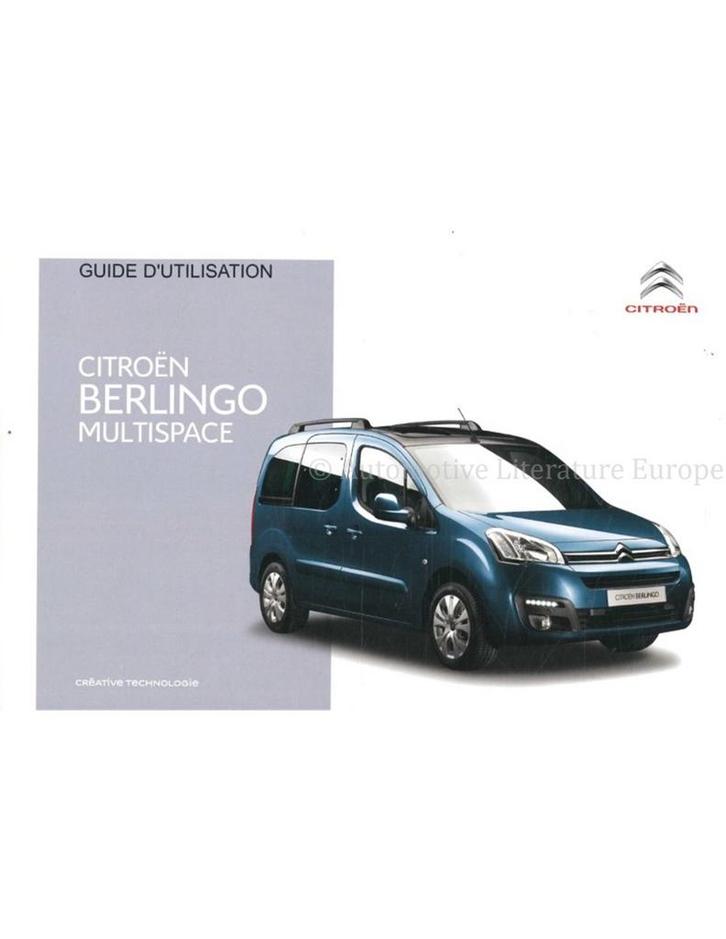 2015 CITROEN BERLINGO MULTISPACE INSTRUCTIEBOEKJE FRANS, Auto diversen, Handleidingen en Instructieboekjes