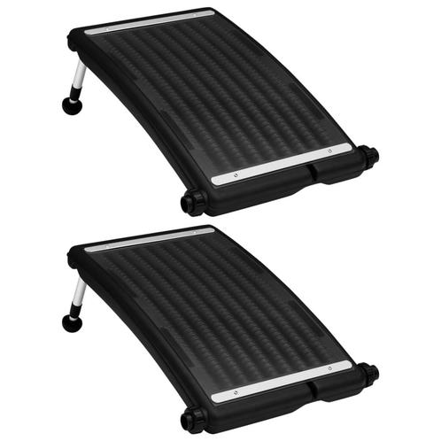 vidaXL Zwembadverwarmingspaneel solar 2 st gebogen 72,5x46, Tuin en Terras, Zwembaden, Nieuw, Verzenden