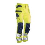 Jobman 2377 pantalon dartisan hi-vis c54 jaune/bleu marine, Nieuw