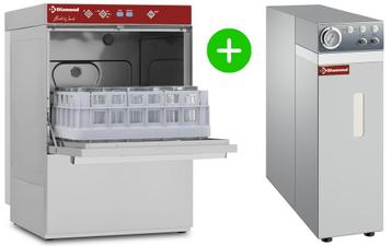 Glazenspoelmachine + Osmose | Mand 400x400 | Afvoerpomp |, Verzenden