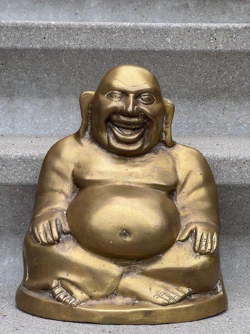 Budai lachende Boeddha - Brons, Messing - China - Begin 20e, Antiek en Kunst, Antiek | Overige Antiek