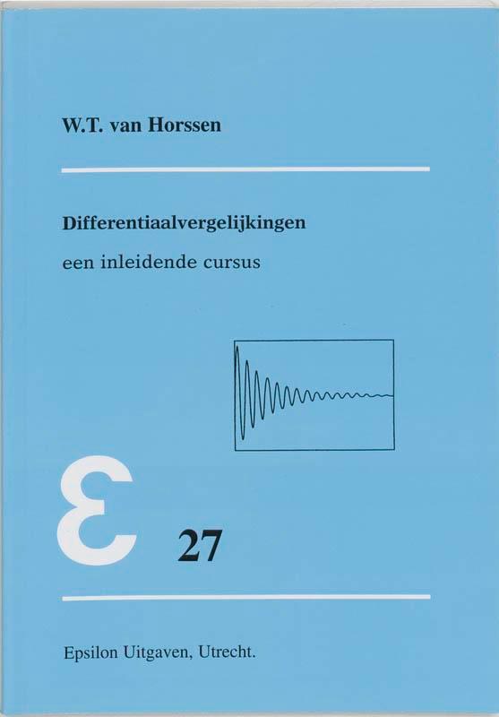 Differentiaalvergelijkingen / Epsilon uitgaven / 27, Livres, Science, Envoi