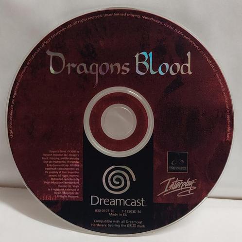 Dragons Blood  game only (Sega Dreamcast tweedehands game), Consoles de jeu & Jeux vidéo, Consoles de jeu | Sega, Enlèvement ou Envoi