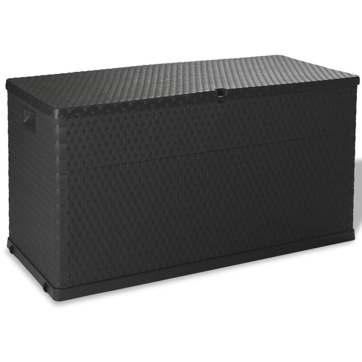 TM Tuinopbergbox Antraciet 120x56x63 cm PP Rotan, Auto diversen, Autogereedschap, Verzenden