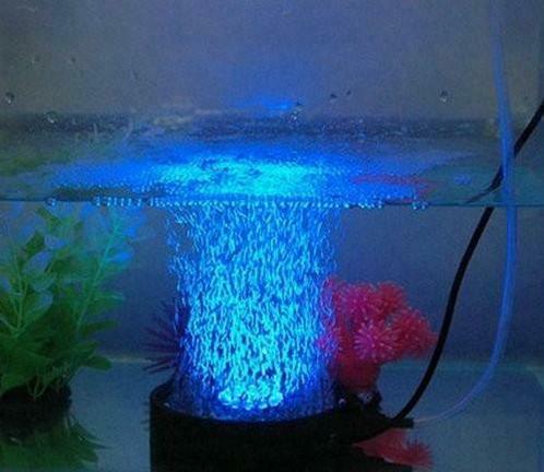 Aquarium Luchtsteen 12 blauwe LEDs - Zwart, Telecommunicatie, Zenders en Ontvangers, Verzenden