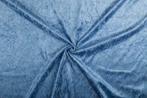 Blauw velours > Lichtblauw, Hobby en Vrije tijd, 200 cm of meer, Nieuw, Blauw, Polyester