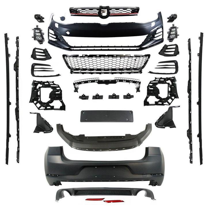 VW Golf 7 naar 7.5 GTI Look Body Kit – Complete Set, Auto-onderdelen, Carrosserie, Voor, Achter, Links, Rechts, Bumper, Nieuw