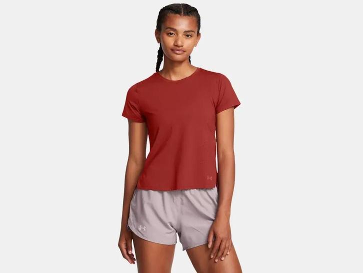 Under Armour Launch Elite Shortsleeve-Org - Maat XS, Kleding | Dames, Topjes, Nieuw, Maat 34 (XS) of kleiner, Ophalen of Verzenden