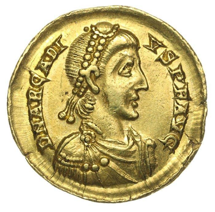 Empire romain. Arcadius (383-408 apr. J.-C.). Solidus Struck, Timbres & Monnaies, Monnaies | Europe | Monnaies non-euro