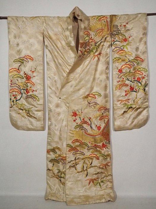 Hiki-Furisode  Prachtige kimono - Zijde - Japan - Shwa, Antiek en Kunst, Antiek | Overige Antiek