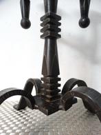 Kaarsenhouder - Smeedijzer - Brutalistische kandelaar