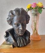 Depose - Buste, Componist W.A.Mozart - 29 cm - plâtre patiné, Antiek en Kunst