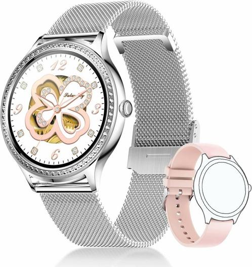 Dames Smartwatch, IP67 Waterdichte Fitness Tracker met 1...., Handtassen en Accessoires, Smartwatches, Nieuw, Verzenden