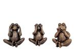 Figurine - Horen zien zwijgen - Fer, Antiek en Kunst