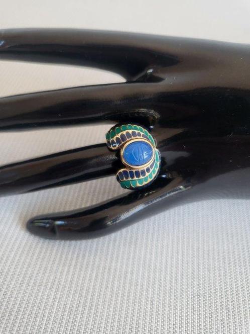 Franklin Mint - Plaqué or, argent 925 - Bague - Bague du Nil, Antiek en Kunst, Curiosa en Brocante