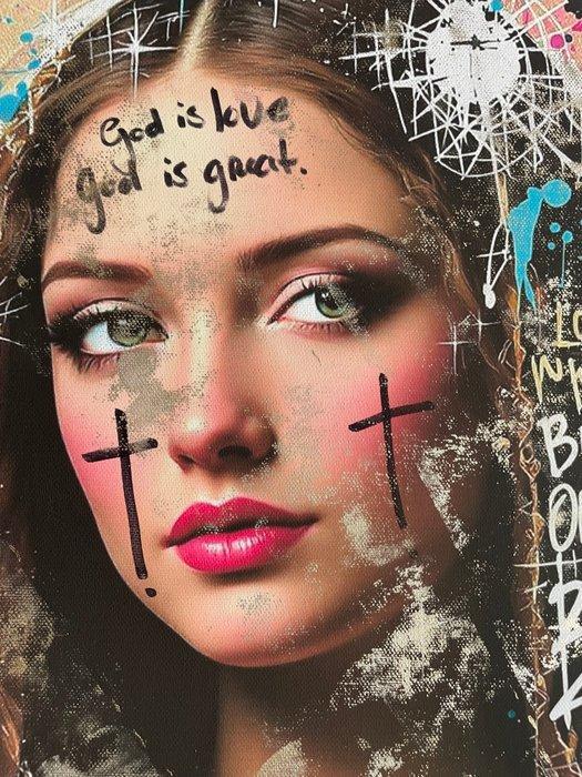 Nina Nox - god is great XL, Antiek en Kunst, Kunst | Schilderijen | Modern