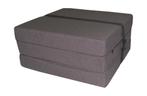 Opvouwbaar matras - logeermatras - 195x60x8 cm - bruin, Ophalen of Verzenden, Nieuw