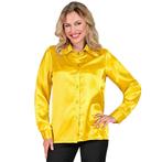 Disco 70S Blouse Geel, Kleding | Dames, Verzenden, Nieuw