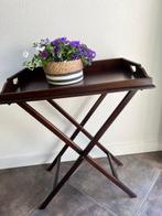 Bijzettafel - klassieke butlertray - Mahonie -