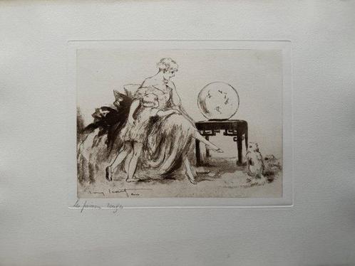 Louis Icart (1888-1950) - Les Poissons Rouges, Antiek en Kunst, Antiek | Overige Antiek
