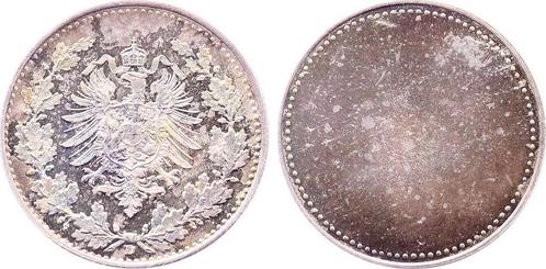 Duitsland Probe der Wappenseite 50 Pfennig 1877 D einseit..., Postzegels en Munten, Munten | Europa | Niet-Euromunten, België