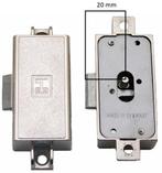 Spanjoletslot 20 mm rechts Vernikkeld, Klink of Kruk