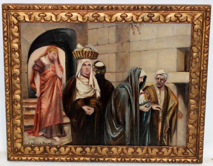 Feliciano Cacia Pérez (1898–1972) - Las santas mujeres, Antiek en Kunst, Kunst | Schilderijen | Klassiek