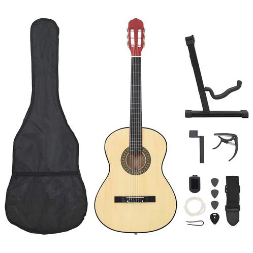 vidaXL 12-delige Gitaarset klassiek beginner 4/4 39, Muziek en Instrumenten, Snaarinstrumenten | Gitaren | Akoestisch, Nieuw, Verzenden