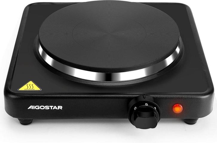 Aigostar 30A43 Gem - Electrische Kookplaat - 1500W - 1 Pits, Huis en Inrichting, Woonaccessoires | Overige, Verzenden