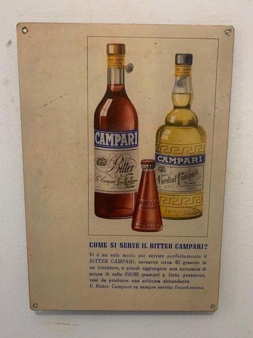 campari - Reclamebord - Smeedijzer, Antiek en Kunst, Antiek | Wandborden en Tegels