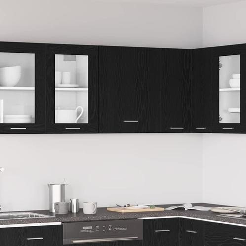 vidaXL Hangkast met plank Zwart eiken 50 x 31 x 60 cm, Huis en Inrichting, Kasten | Overige, Nieuw, Verzenden