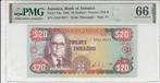 1985 Jamaica P 72a 20 Dollars Pmg 66 Epq, Postzegels en Munten, België, Verzenden